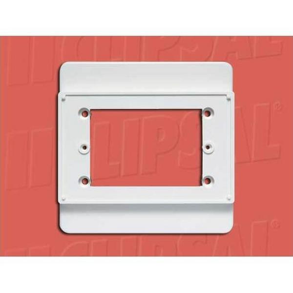 2 Gang Conversion Plate White, Ideal Electrical Catalogue Cable Management Box Housing Accessories Spare Parts For Junction Boxes Cases For Mounting In The Wall - Construction Supplies Australia