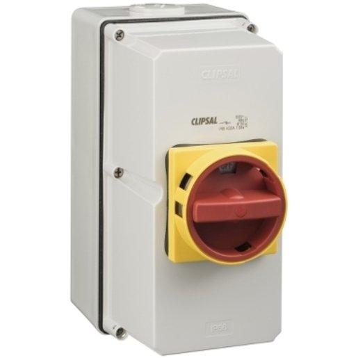 Clipsal 56SWH425-GY | ISOLATOR SWITCH WEATHERPROOF 56 SERIES 4 POLE 25A ...