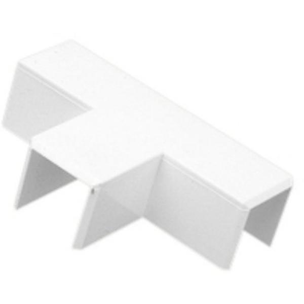 Duct Flat Tee White Electric, Ideal Electrical Catalogue Cable Management Duct Tee For Wall Duct - Construction Supplies Australia