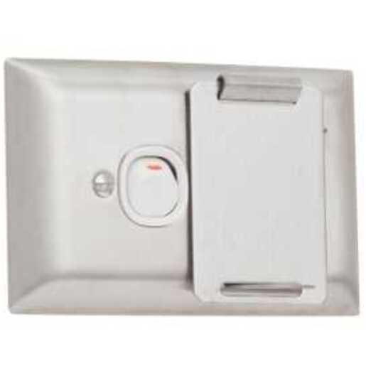 Clipsal A15YA-WE | Power Point 10A Single Stainless Steel With Lockable ...