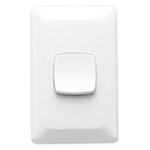 SWITCH SQUARE P2000 SERIES 1 GANG 15A 250V WHITE ELECTRIC