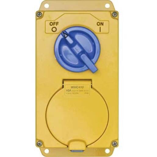 Wilco WMC410 | POWER OUTLET SWITCHED WILCO METAL CLAD 4PIN 10A 500V ...
