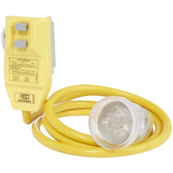 1.6M 10A S/Sw Xtn : Electresafe :, Ideal Electrical Catalogue Electrical Appliances Power Boards Power Board - Construction Supplies Australia