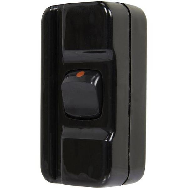 Cordline Black Inline Switch No Lead, Ideal Electrical Catalogue Switches Plugs Sockets Switches Cord Switch Dimmer - Construction Supplies Australia