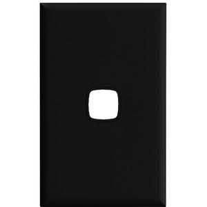 COVER PLATE ONLY EXCEL SERIES 1 GANG SWITCH GLOSS BLACK
