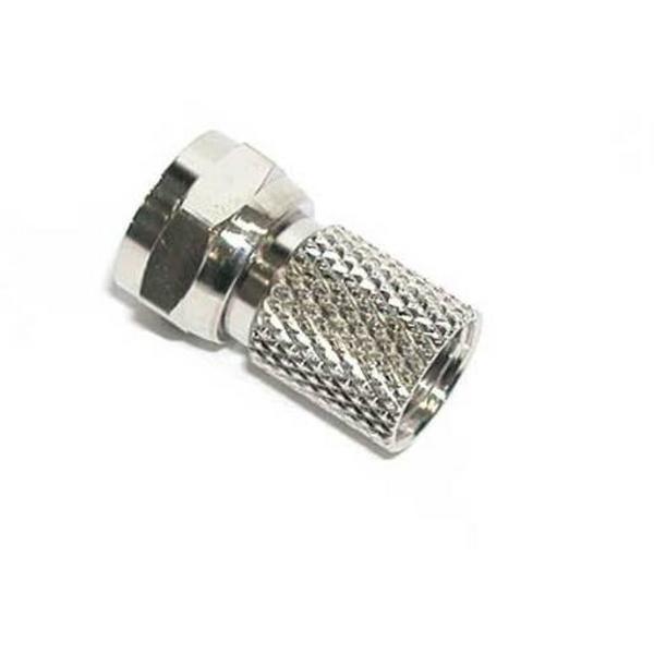Connector RG6 F-Type Twist On Nickel Plated Finish, Ideal Electrical Catalogue Av Security Detection Antennas Antenna Mounting Material - Construction Supplies Australia