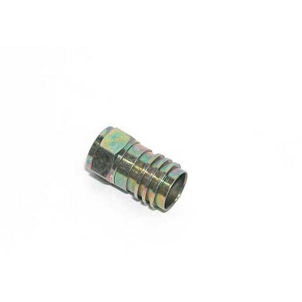 Connector RG6 Hex Crimp F-Type Nickel Plated Finish, Ideal Electrical Catalogue Av Security Detection Antennas Antenna Mounting Material - Construction Supplies Australia