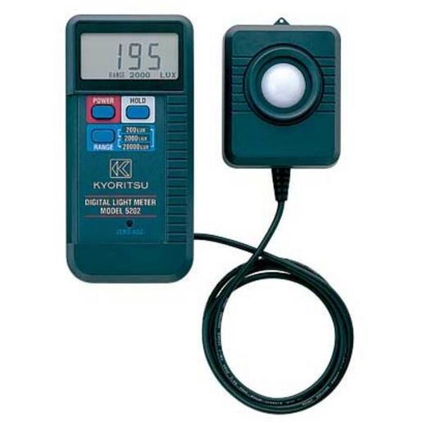 Kyoritsu Digital Lux Meter 5202, Ideal Electrical Catalogue Tools Instrumentation Test Measurement Lux Meter - Construction Supplies Australia