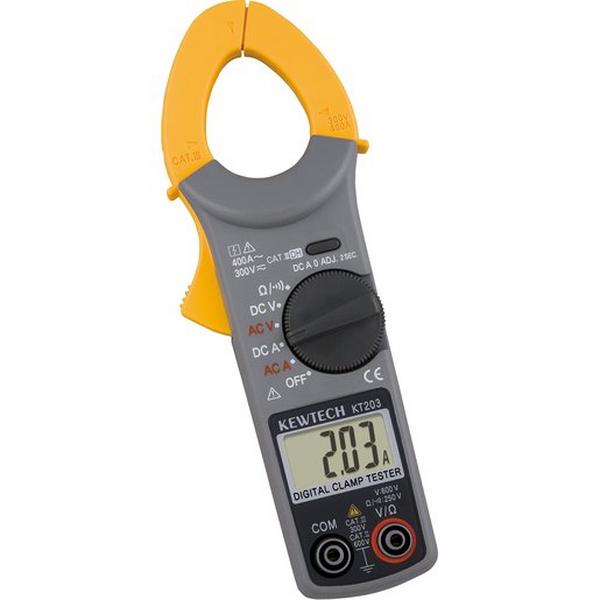 Kewtech Digital Clamp Meter Ac/DC Kt203, Ideal Electrical Catalogue Tools Instrumentation Test Measurement Clamp Measuring Instrument - Construction Supplies Australia