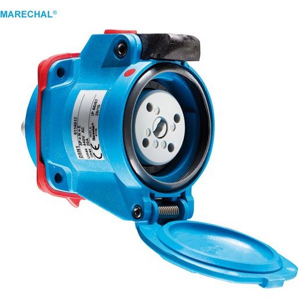Decontactor Socket Outlet Female Dsn3 3P+N+E 32A, Ideal Electrical Catalogue Industrial Industrial Plugs Sockets Industrial Socket Outlet - Construction Supplies Australia