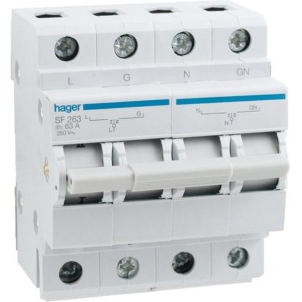 63A 2 Pole Changeover Switch, Ideal Electrical Catalogue Power Distribution Distribution Boards Main Switch For Distribution Board - Construction Supplies Australia