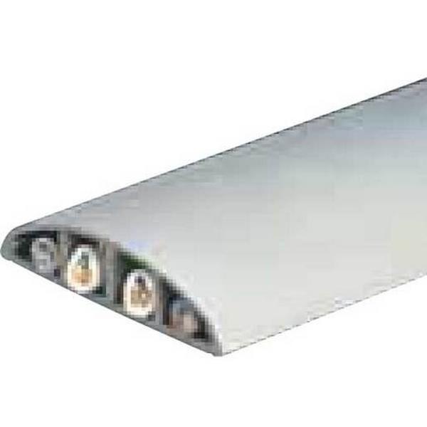 18X75 4CH FLOOR TRUNKING GREY, Ideal Electrical Catalogue Cable Management Duct On Floor Installation Duct - Construction Supplies Australia