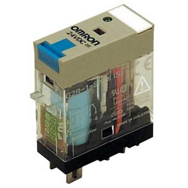 Relay Slimline 8 Pin Flat 2 Pole 5A P2Rf-08-E 24VAC 2 C/O With LED, Ideal Electrical Catalogue Power Distribution Relays Switching Relay - Construction Supplies Australia