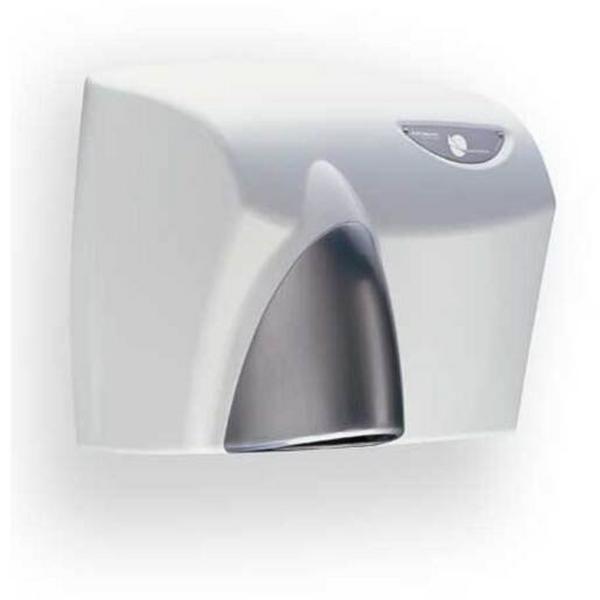 Hand Dryer Automatic White With Satin Chrome Nozzle, Ideal Electrical Catalogue Electrical Appliances Hand Dryers Hand Dryer - Construction Supplies Australia