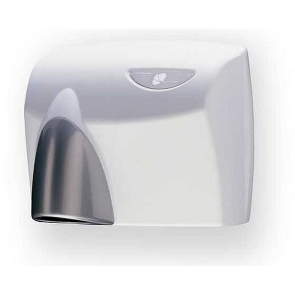 Hand Dryer Automatic White With Silver Gloss Nozzle, Ideal Electrical Catalogue Electrical Appliances Hand Dryers Hand Dryer - Construction Supplies Australia