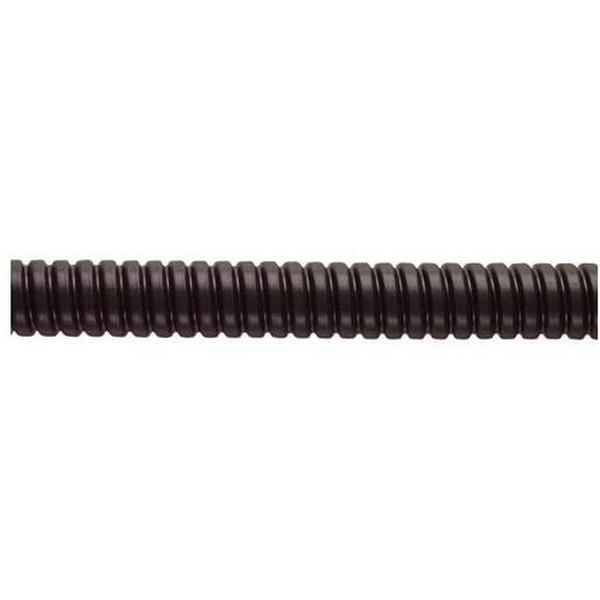 Black PVC Steel Conduit 25mm 10M, Ideal Electrical Catalogue Cable Management Conduit Flexible Metal Protective Metallic Hose - Construction Supplies Australia
