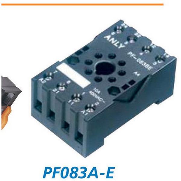 Anly 8 Pin Base Suit Ah3-3 Ah5N Etc (Euro Terminals) Replaces Pf083A+, Ideal Electrical Catalogue Power Distribution Relays Accessories Spare Parts For Switching Relay - Construction Supplies Australia
