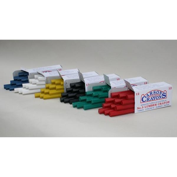Crayon Carson Waterproof Blue Long Lasting, Ideal Electrical Catalogue Hardware Markers Marker - Construction Supplies Australia