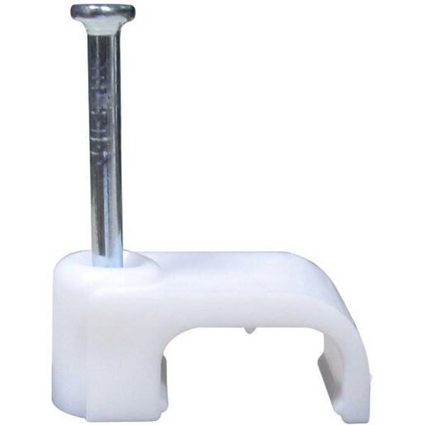 Cable Clip White Plastic For 2.5mm T+E, Ideal Electrical Catalogue Wiring Accessories Cable Clip Cable Clip - Construction Supplies Australia