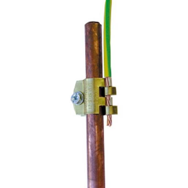 Dul Clamp To Suit Domectic Eachrth Rod, Ideal Electrical Catalogue Power Distribution Earthing Lightning C Clamp For Round Wire - Construction Supplies Australia