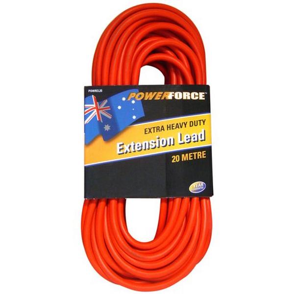 Extension Lead 20 Metres 10Amp Extra Heavy Duty, Ideal Electrical Catalogue Electrical Appliances Power Leads Power Cord - Construction Supplies Australia