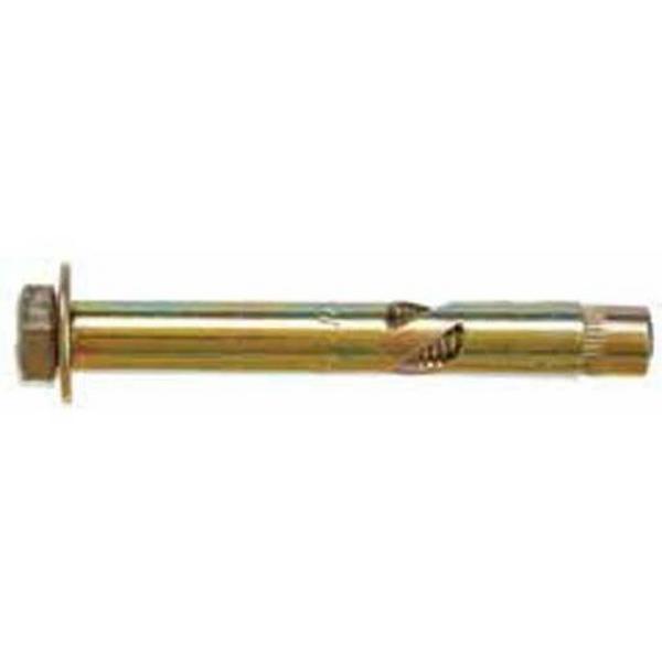 Dynabolt Sleeve Anchor Hex Head Yellow Zinc Plated 8X45mm, Ideal Electrical Catalogue Hardware Nuts Bolts Anchor Bolt - Construction Supplies Australia