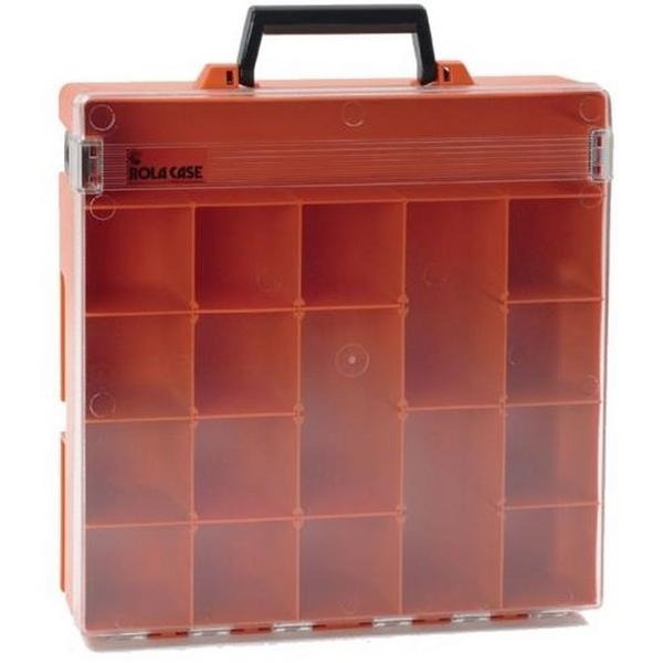 Rolacase Storage Case Compete With 9 Dividers Clear Lid, Ideal Electrical Catalogue Tools Instrumentation Tool Organisation Tool Box Case - Construction Supplies Australia