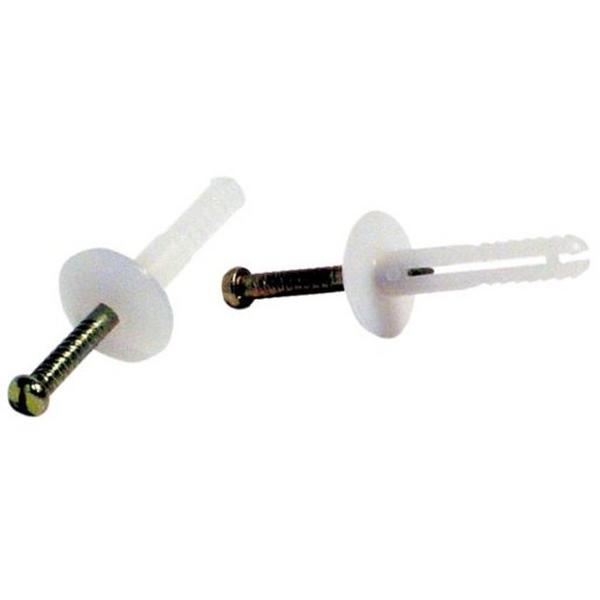 Nylon Anchor Mushroom Head 6.5 X 38mm, Ideal Electrical Catalogue Hardware Nuts Bolts Hammer Set Anchor - Construction Supplies Australia