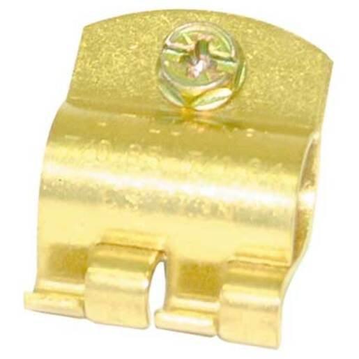 Earth Rod Clip Brass 13mm 4mm Earth Lead