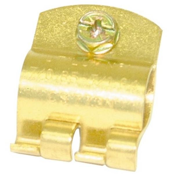Earth Rod Clips Brass 25mm, Ideal Electrical Catalogue Power Distribution Earthing Lightning Earthing Pipe Clamp - Construction Supplies Australia