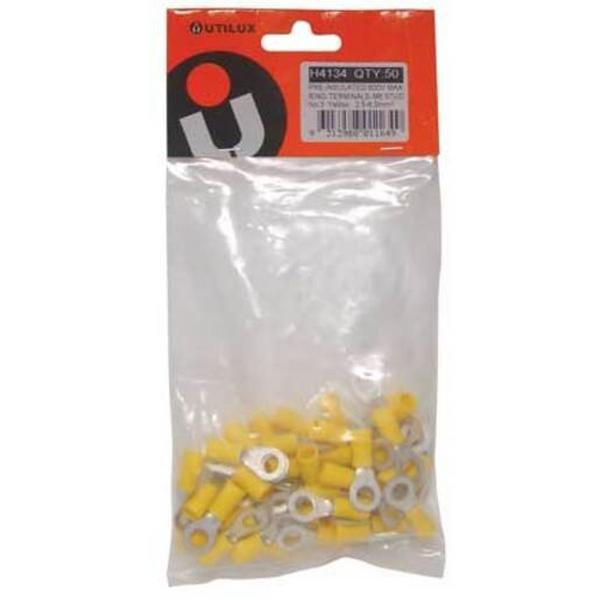 UTI 4.2MM RED PRE INSUL LUG, Ideal Electrical Catalogue Wiring Accessories Lugs Links Tubular Cable Lug For Copper Conductors - Construction Supplies Australia