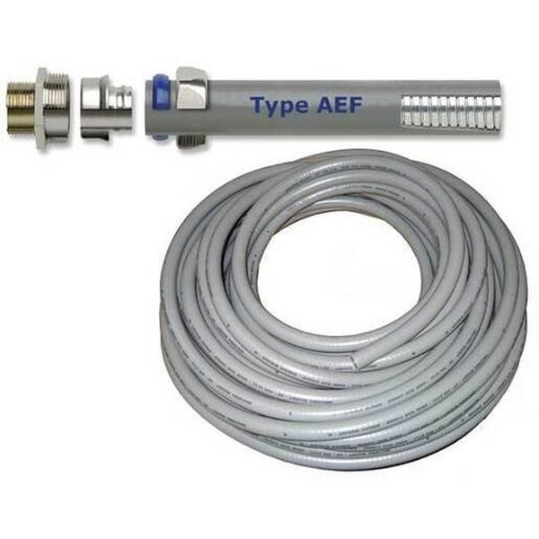 Conduit Flexible Liquid-Tight 32mm E.F. Grey, Ideal Electrical Catalogue Cable Management Conduit Flexible Metal Protective Metallic Hose - Construction Supplies Australia