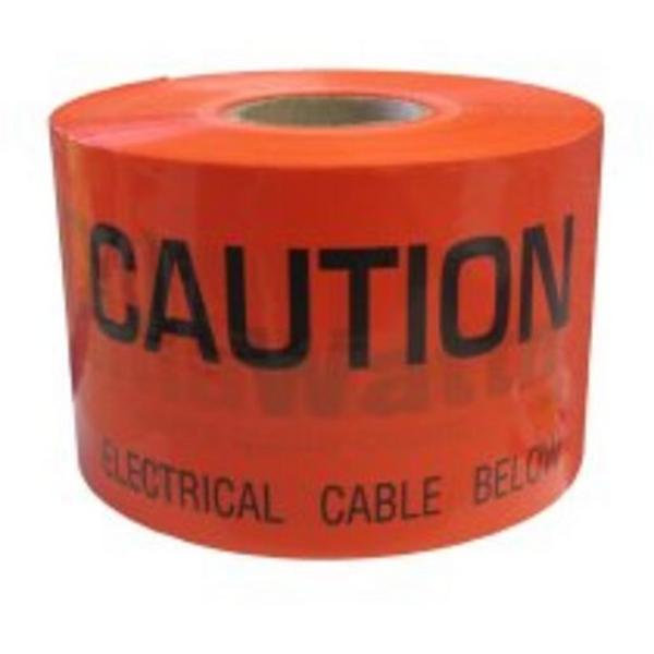 Tape Underground Marking - Caution Electric Cable Below, Ideal Electrical Catalogue Safety Site Safety Warning Cable Cover Underground - Construction Supplies Australia