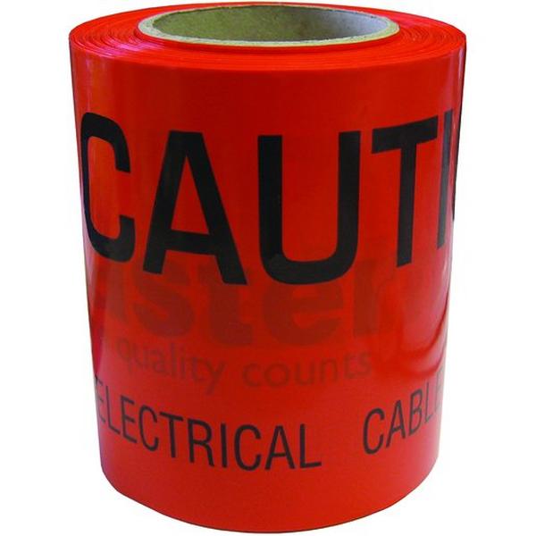 Tape U/G Orange Caut-Elec-Cab-Bel150mmx100M, Ideal Electrical Catalogue Hardware Tape Adhesive Tape - Construction Supplies Australia