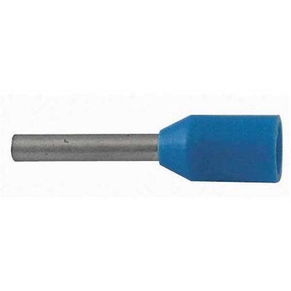 Bootlace Insulated Blue 0.75mm2 Pk100, Ideal Electrical Catalogue Wiring Accessories Lugs Links Cable End Sleeve - Construction Supplies Australia