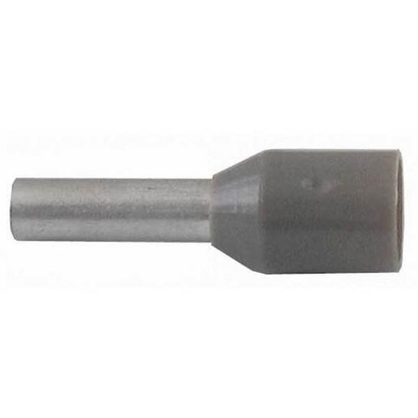 Bootlace Insulated Grey 2.5mm2 Pk100, Ideal Electrical Catalogue Wiring Accessories Lugs Links Cable End Sleeve - Construction Supplies Australia