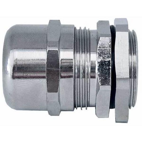 16mm Stainless Steel Gland Long Thread With Locknut, Ideal Electrical Catalogue Cable Management Protective Hose Accessories Cable Gland - Construction Supplies Australia