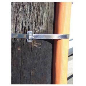 CABLE TIE STAINLESS STEEL 304SS STRAPPING BUCKLE 9.5MM (PKT 100)