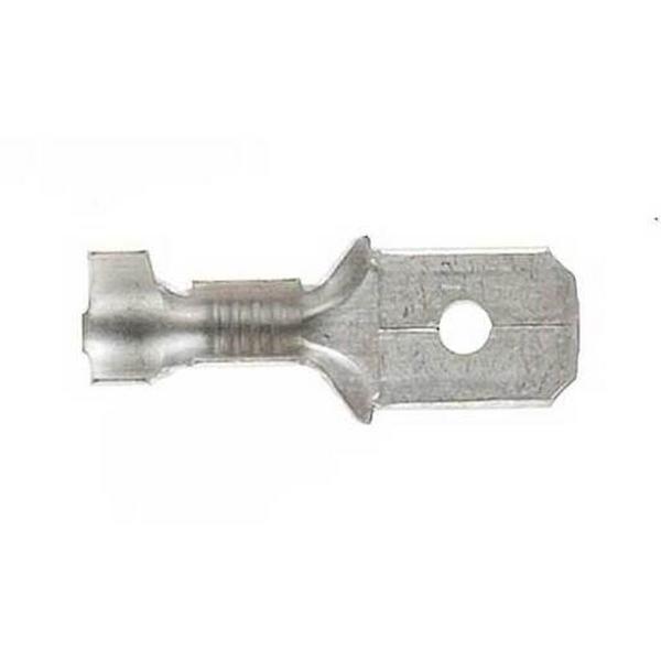 Mtqc 6.4 Brass 100Pack, Ideal Electrical Catalogue Wiring Accessories Connector Round Or Flat Plug Receptacle - Construction Supplies Australia