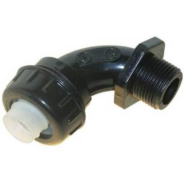 Liquidtight Fitting PVC 90 Degree 25mm (10), Ideal Electrical Catalogue Cable Management Conduit Rigid Conduit Bends - Construction Supplies Australia