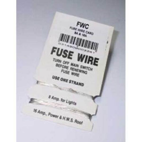 FUSE WIRE CARD WITH 8A AND 16A, Ideal Electrical Catalogue Power Distribution Fuses Holders Accessories Spare Parts For Electrical Fuses Fuse Holders - Construction Supplies Australia
