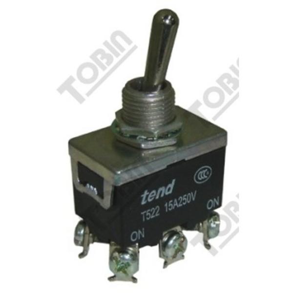 Toggle Switch On/On 15A DPDT Metal Lever, Ideal Electrical Catalogue Industrial Switch Front Element For Selector Switch - Construction Supplies Australia
