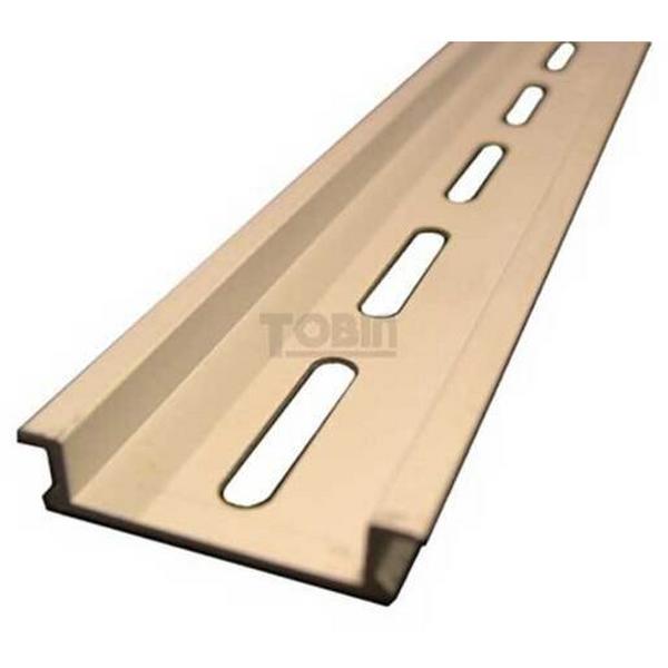 1Mtr Slotted Aluminium DIN Rail, Ideal Electrical Catalogue Power Distribution Distribution Boards Mounting Rail - Construction Supplies Australia