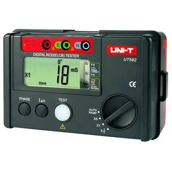 RCD Tester With 3 Pin Plug And Lead Ut582, Ideal Electrical Catalogue Tools Instrumentation Test Measurement Earth Leakage Switch Tester - Construction Supplies Australia
