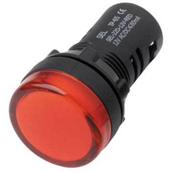 LAMP LED PILOT 24VAC/DC RED 2AA, Ideal Electrical Catalogue Lamps Incandescent Lamp Indication And Signalling Lamp - Construction Supplies Australia