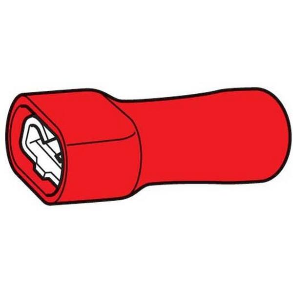 Terminal Spade Female 6.3mm Red (Pack 100), Ideal Electrical Catalogue Wiring Accessories Lugs Links Crimp Cable Lug For Copper Conductors - Construction Supplies Australia