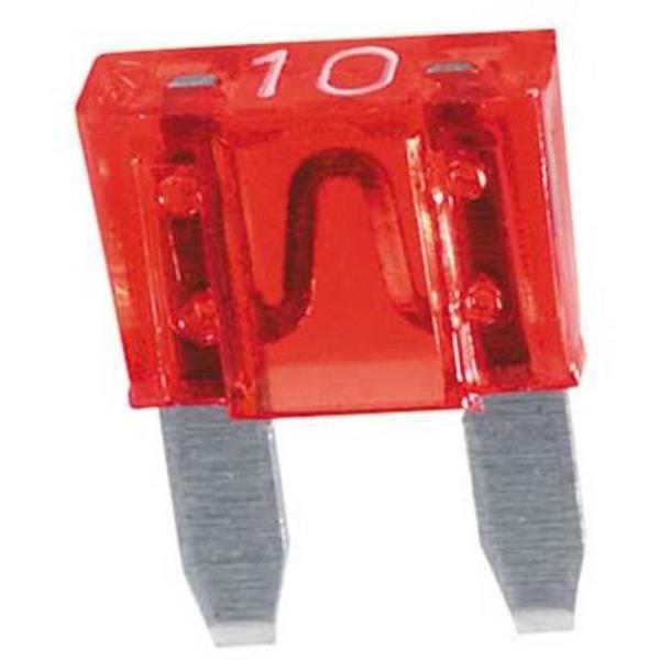 Mini Blade Fuse Red 10A 10Pcs, Ideal Electrical Catalogue Power Distribution Fuses Holders Blade Fuse - Construction Supplies Australia