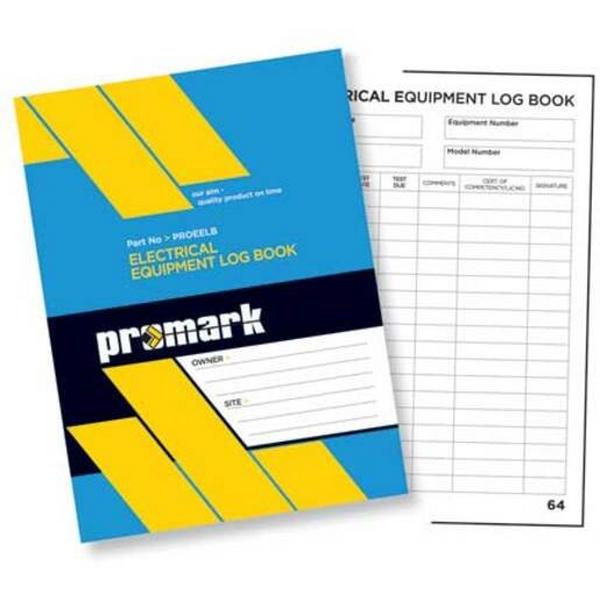Test Tag Electrical Equipment Log Book, Ideal Electrical Catalogue Industrial Accessories Documentation - Construction Supplies Australia