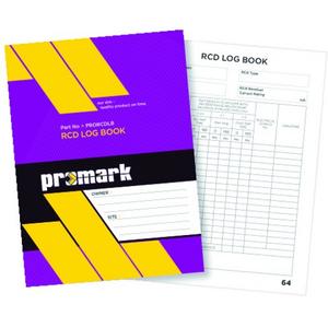 PMK RESIDUAL CURRENT DEVICE (RCD) LOG BOOK