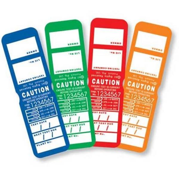 Test Tag T/T Hvy Dty W/Xtra Str Adh-Red, Ideal Electrical Catalogue Tools Instrumentation Labelling Labelling Material - Construction Supplies Australia